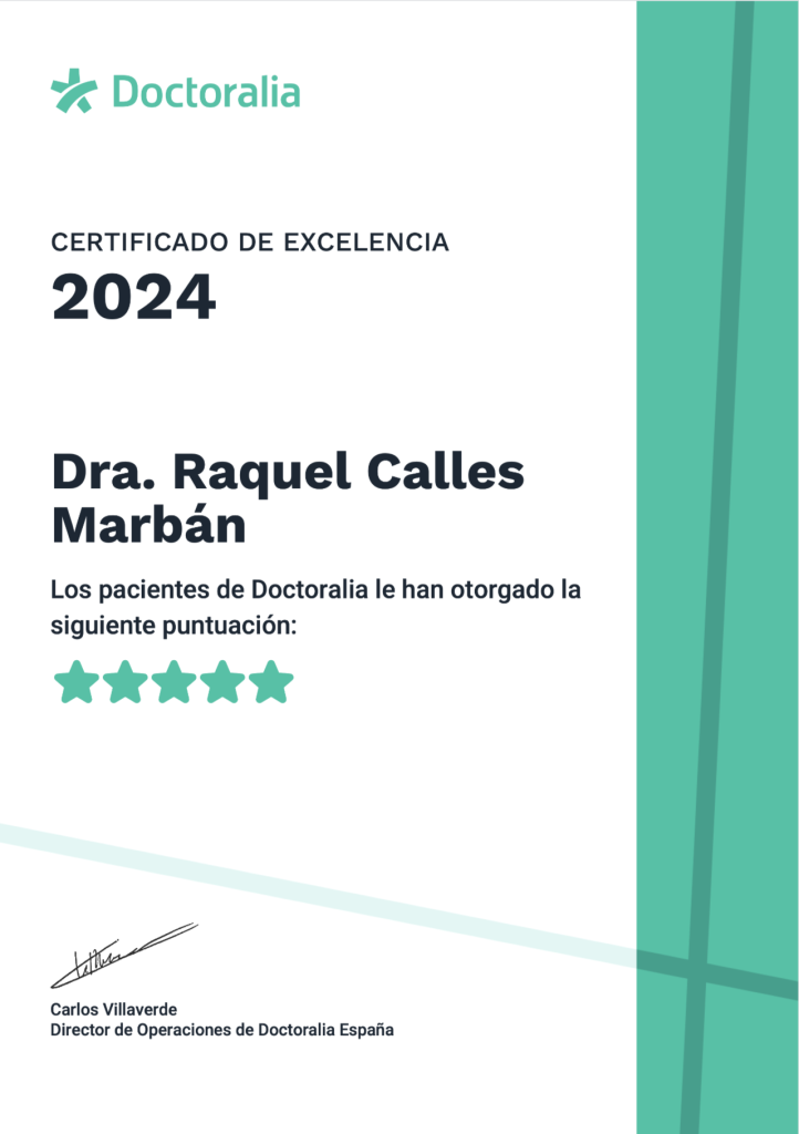 Doctoralia Certificado de excelencia 2024