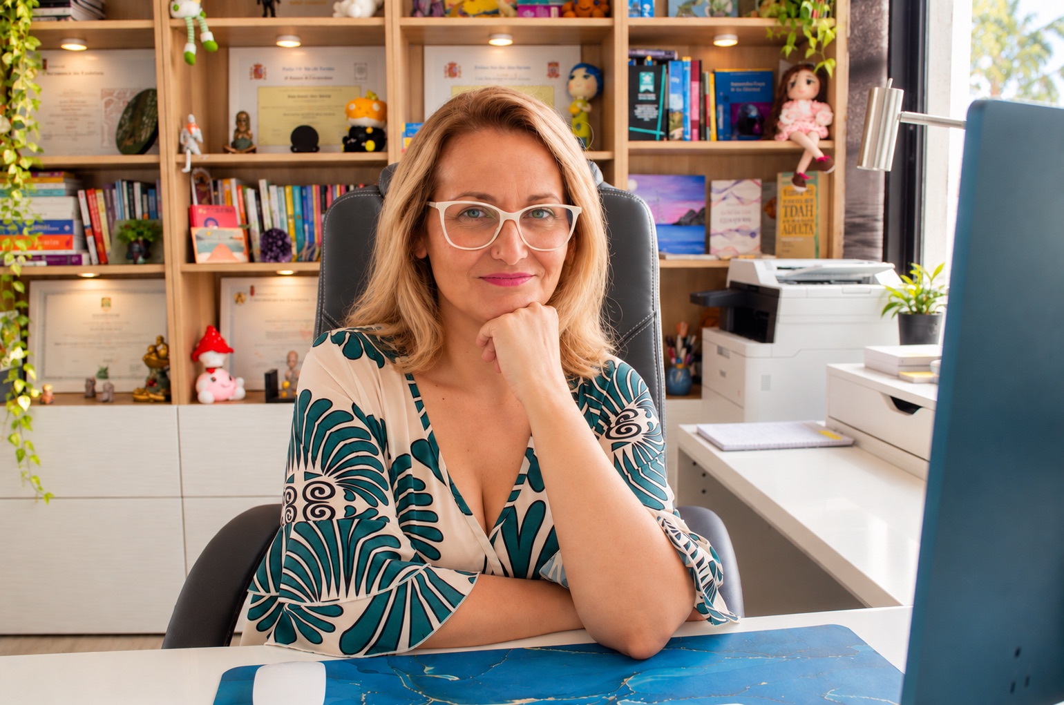 Raquel Calles, psiquiatra y directora del centro, en su despacho de Santa Cruz de Tenerife